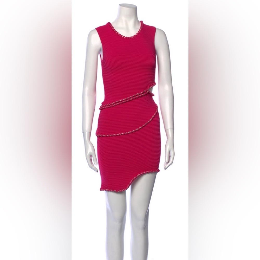 Aje Pink Mini Sheath Dress
